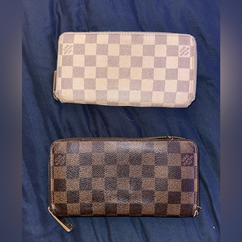 AUTHENTIC LOUIS VUITTON DAMIER ZIPPY WALLETS! 2 for the price of 1!!